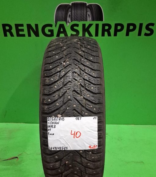 205/60R16 Nokian HKPL 8 96T nasta 6mm / 4V21