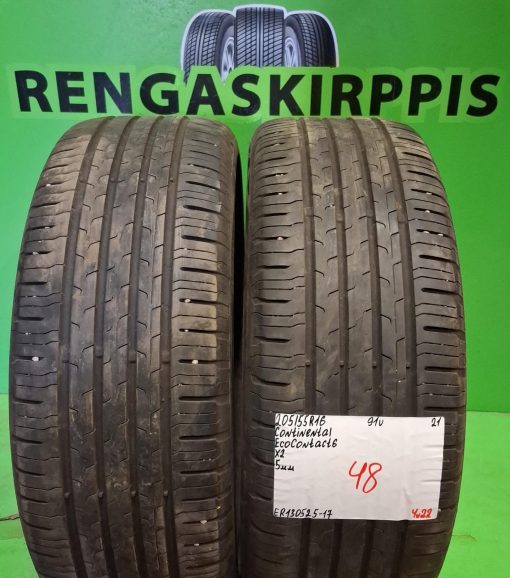 205/55R16 Continental EcoContact 6 91V kesä 5mm / 4V22