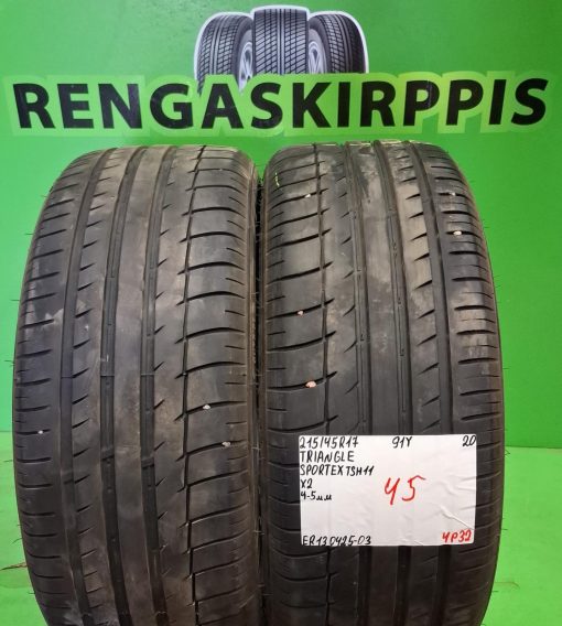215/45R17 Triangle Sportex TSH11 91Y kesä 4-5mm / 4P32