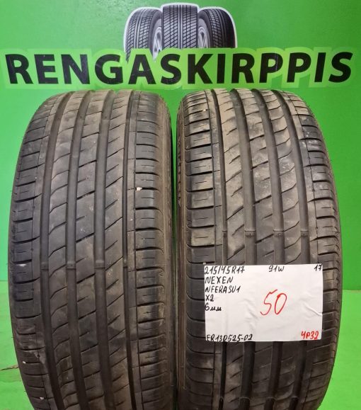 215/45R17 Nexen NFera SU1 91V kesä 6mm / 4P32