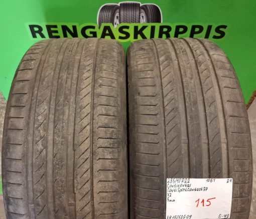 285/40R22 Continental ContiSportContact 5P 106Y kesä 5mm / 6-30