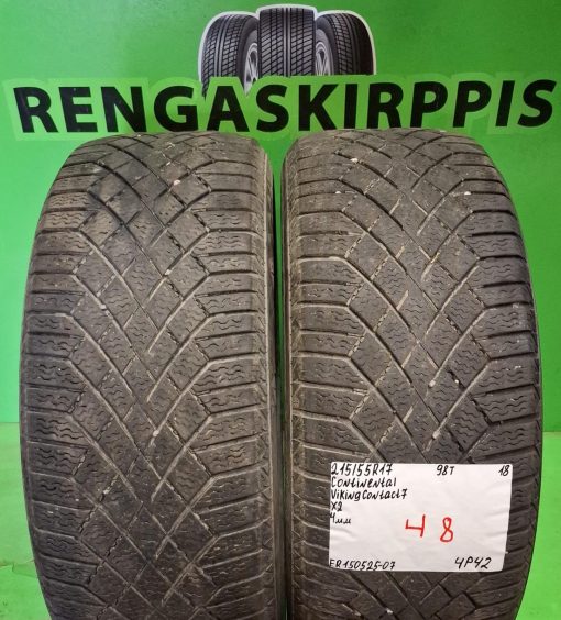 215/55R17 Continental VikingContact 7 98T kitka 4mm / 4P42