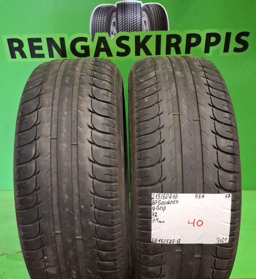 215/60R16 BFGoodrich G-Grip 95H kesä 3-4mm / 3P21
