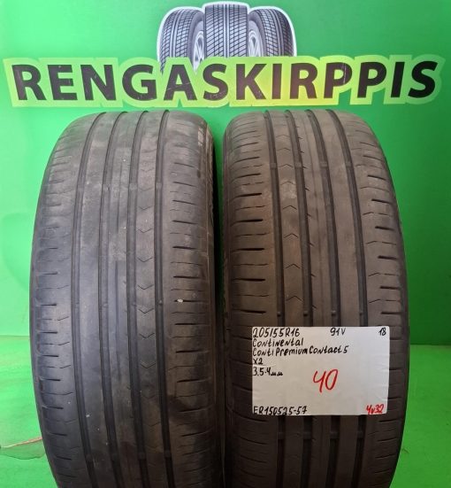 205/55R16 Continental ContiPremiumContact 5 91V kesä 3,5-4mm / 4V32