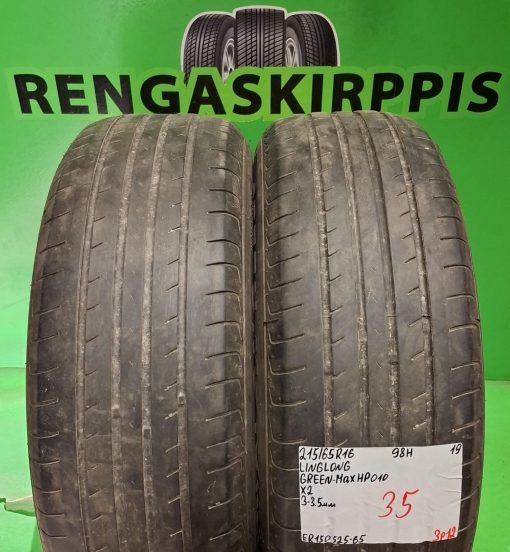 215/65R16 LingLong GreenMax HP010 98H kesä 3-3,5mm / 3P12