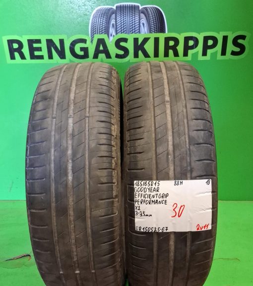 185/65R15 GoodYear EfficientGrip Performance 88H kesä 3-3,5mm / 2V11