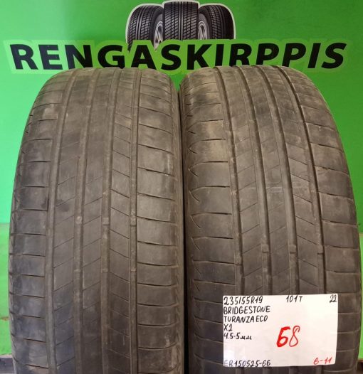 235/55R19 Bridgestone Turanza Eco 101T kesä 4,5-5mm / 6-11