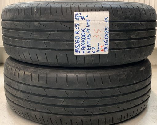 195/60R15 Hankook Ventus Prime 88H kesä 4mm / 3P1-1