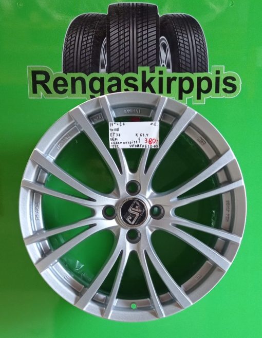 17" 4x100 ET37 K63,4 17"x7 Oem Uudenveroiset / H132