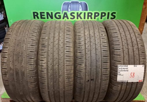 205/55R16 Continental EcoContact 6 91V kesä 5-5,5mm / 3P12
