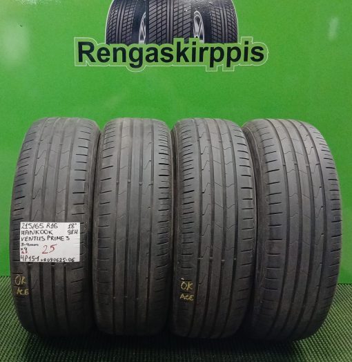 215/65R16 Hankook Ventus Prime 3 98H kesä 3-4mm / 4P15-1