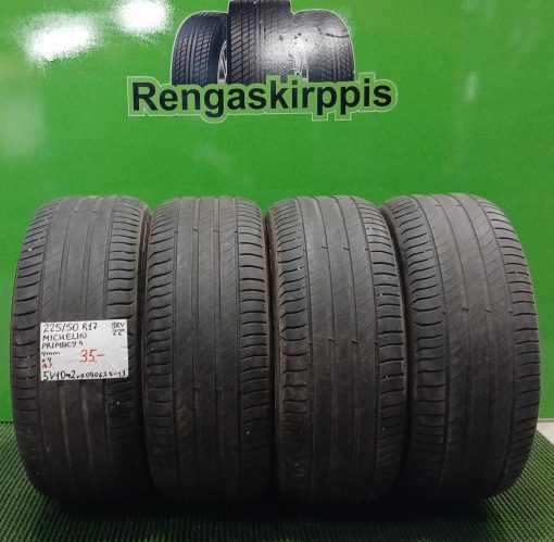 225/50R17 Michelin Primacy 4 98V kesä 4mm / 5V10-1