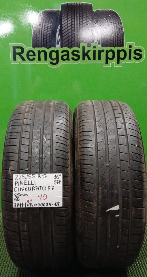 225/55R17 Pirelli Cinturato P7 97Y kesä 4,5mm / 3V11-1