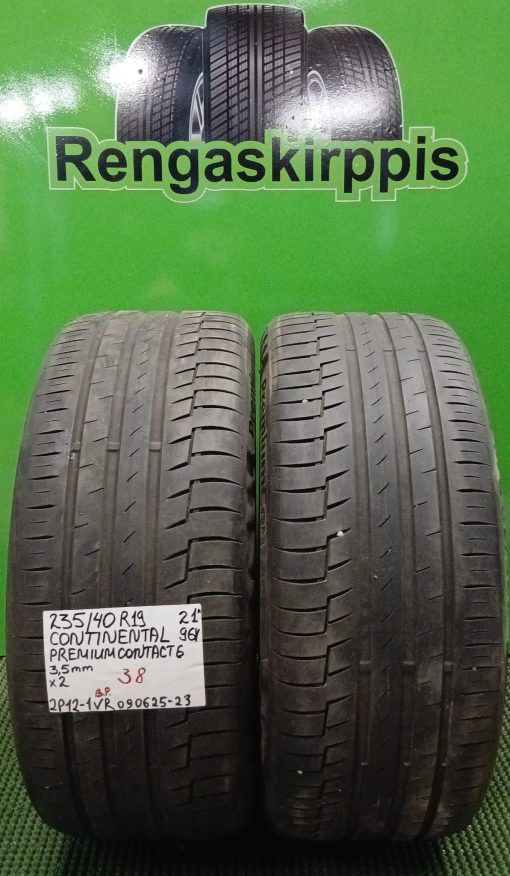 235/40R19 Continental PremiumContact 6 96Y kesä 3,5mm / 2P12-1