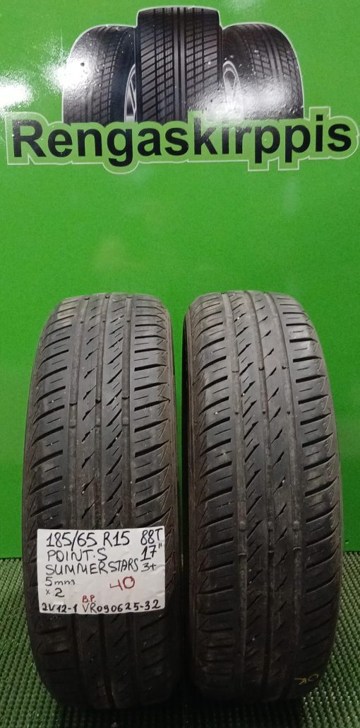 185/65R15 PointS Summerstars 3+ 88T kesä 5mm / 2V12-1