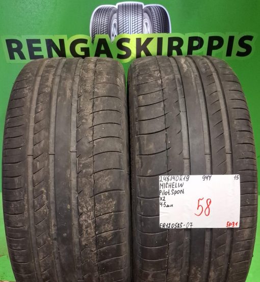 245/40R19 Michelin Pilot Sport 94Y kesä 4-5mm / 5P31