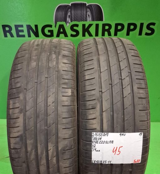 215/55R17 Sailun Atrezzo Elite 94V kesä 3-4mm / 5V33