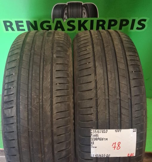 235/50R20 Pirelli Scorpion TM 100T kesä 5mm / 6-25