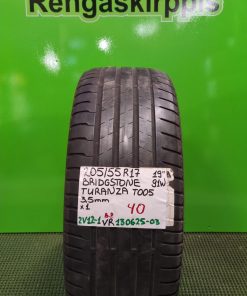 205/55R17 Bridgestone Turanza T005 91W kesä 3,5mm / 2V12-1