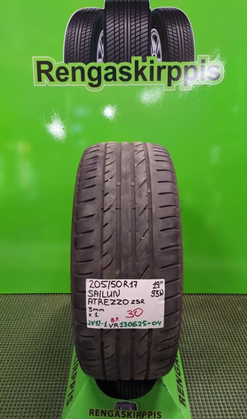 205/50R17 Sailun Atrezzo ZSR 93W kesä 3mm / 2V12-1
