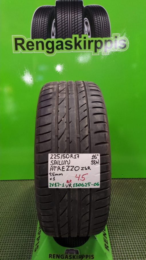 225/50R17 Sailun Atrezzo ZSR 98W kesä 4,5mm / 2V12-1