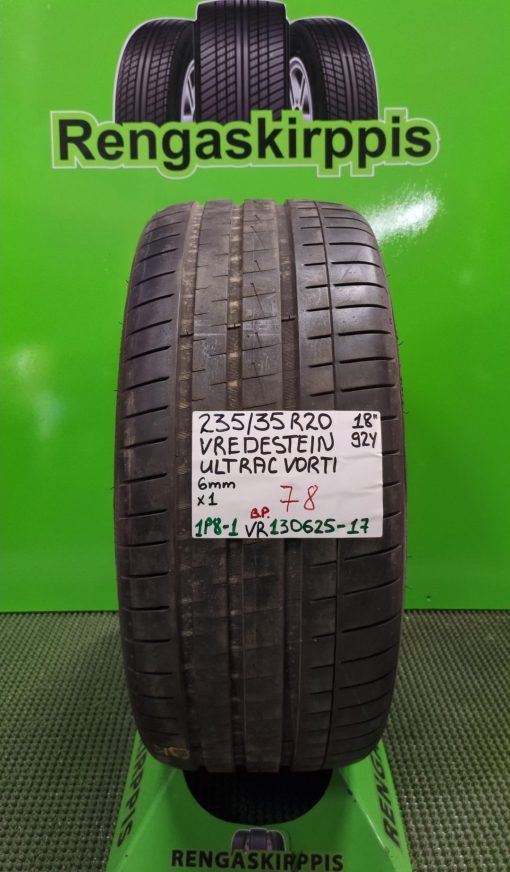 235/35R20 Vredestein Ultrac Vorti 92Y kesä 6mm / 1P8-1