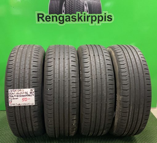 215/60R17 Continental ContiEcoContact 5 96H kesä 6,5mm / 3P14-2