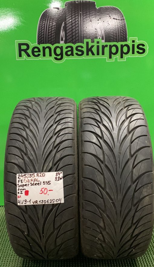 245/35R20 Federal Super Steel 595 91W kesä 7mm / 4V9-1