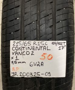 215/65R15C Continental Vanco 2 104/102T kesä 7,5mm / 2P12-1