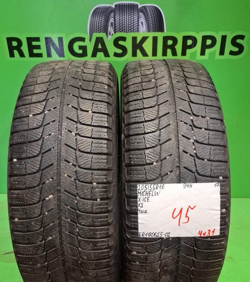 205/55R16 Michelin X-Ice 94H kitka 4mm / 4V31