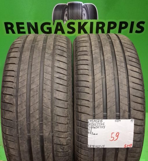 245/45R18 Bridgestone Turanza T005 100Y kesä 4-4,5mm / 5P13