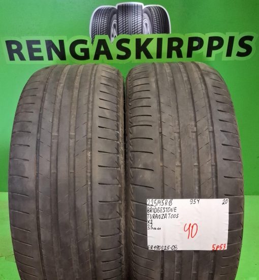 225/45R18 Bridgestone Turanza T005 95Y kesä 3,5mm / 5P53