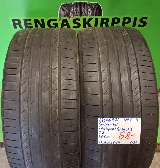 285/40R21 Continental ContiSportContact 5 109Y kesä 4,5-5mm / 6-20