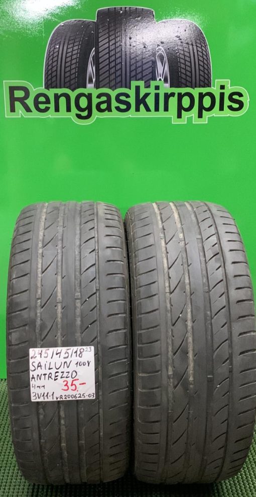 245/45R18 Sailun Atrezzo 100Y kesä 4mm / 3V11-1
