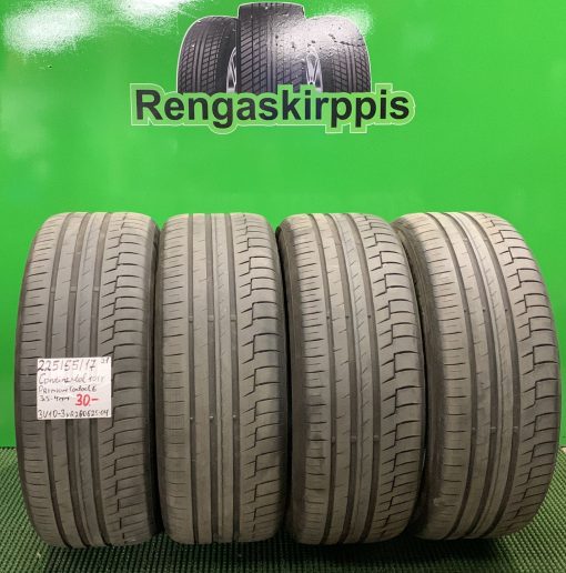 225/55R17 Continental PremiumContact 6 101Y kesä 3,5-4mm / 3V10-3