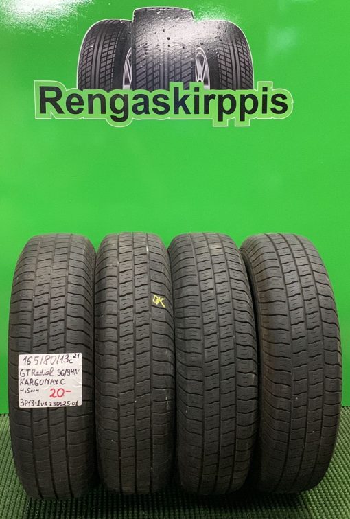 165/80R13C GT Radial KargoMax C 96/94N kesä 4,5mm / 3P13-1