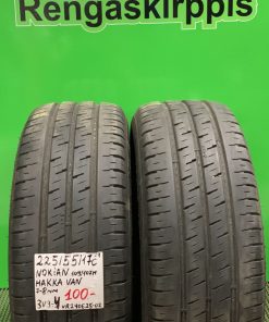 225/55R17C Nokian Hakka Van 109/107H kesä 7-8mm / 3V9-4