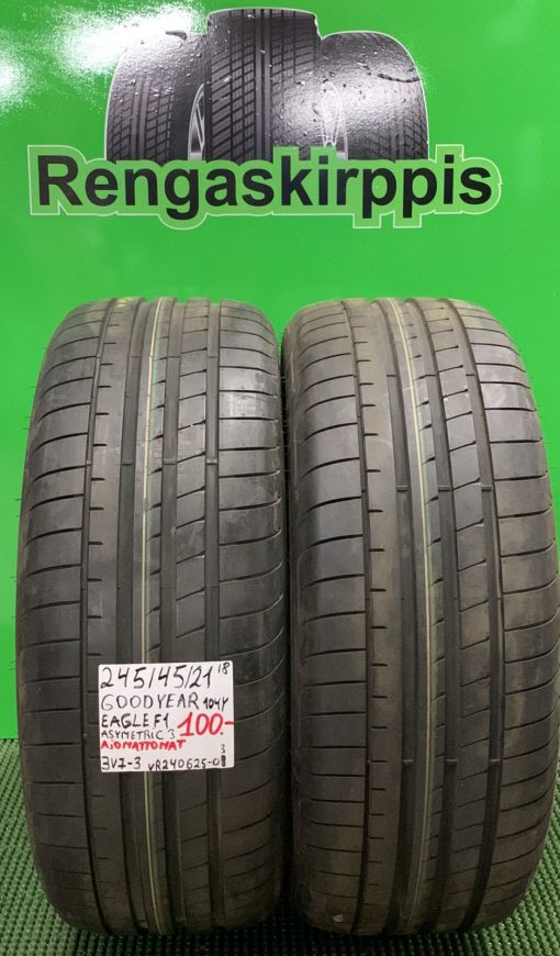245/45R21 GoodYear Eagle Asymmetric F1 104Y kesä ajamattomat / 3V7-3