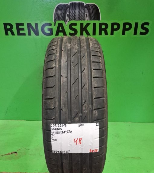205/55R16 Nokian Nordman SZ2 94V kesä 5mm / 3P32