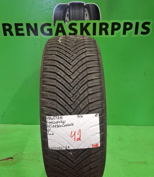 195/55R16 Continental AllSeason Contact 91H kesä 5mm / 3P22