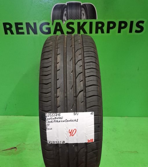 205/55R16 Continental ContiPremiumContact 2 91V kesä 6mm / 3P22