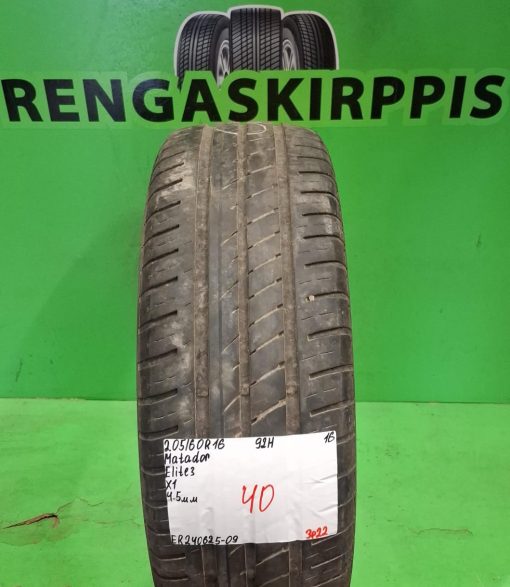 205/60R16 Matador Elite 3 92H kesä 4,5mm / 3P22