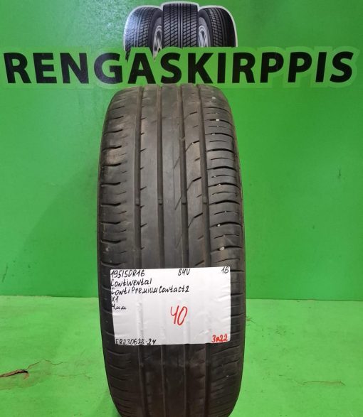 195/50R16 Continental ContiPremiumContact 2 84V kesä 4mm / 3P22