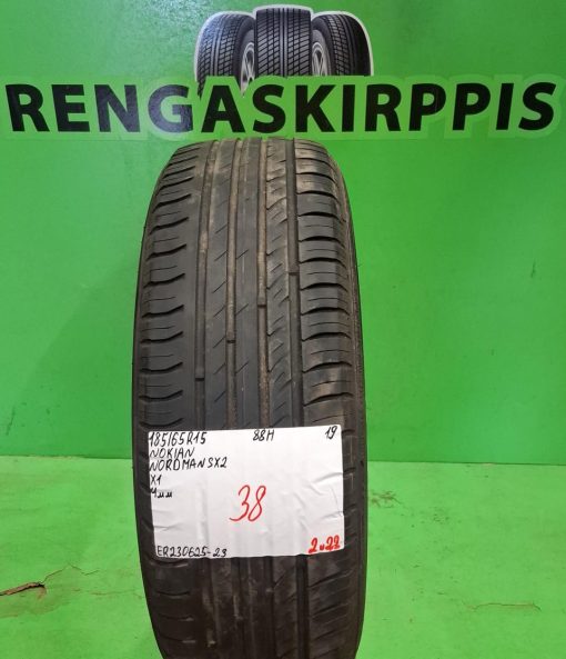 185/65R15 Nokian Nordman SX2 88H kesä 4mm / 2V22