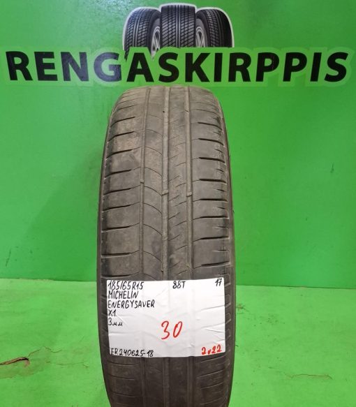 185/65R15 Michelin Energy Saver 88T kesä 3mm / 2V22