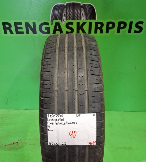 215/60R16 Continental ContiPremiumContact 5 95V kesä 4mm / 4V31