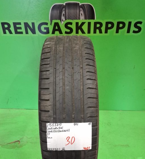 215/55R17 Continental ContiEcoContact 5 94V kesä 3mm / 4P21