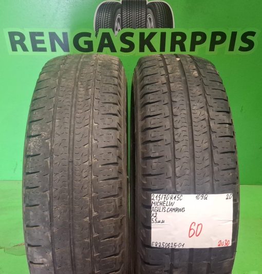 215/70R15C Michelin Agilis Camping 109Q kesä 5,5mm / 2V30