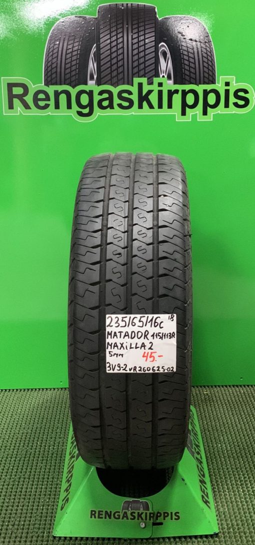 235/65R16C Matador Maxilla 2 115/113R kesä 5mm / 3V9-2