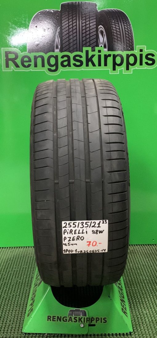 255/35R21 Pirelli PZero 98V kesä 4,5mm / 1P10-1